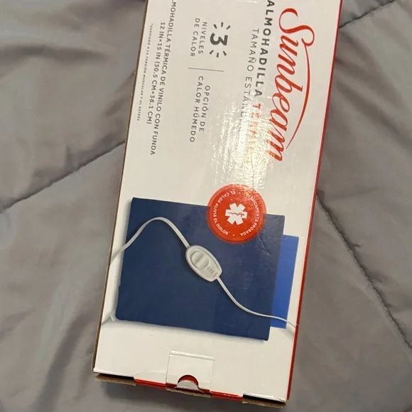 Sunbeam Blue Thermal Heating Pad - Picture 4 of 4
